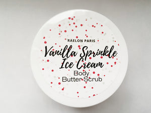 Vanilla-Sprinkle Ice Cream Body Butter Scrub